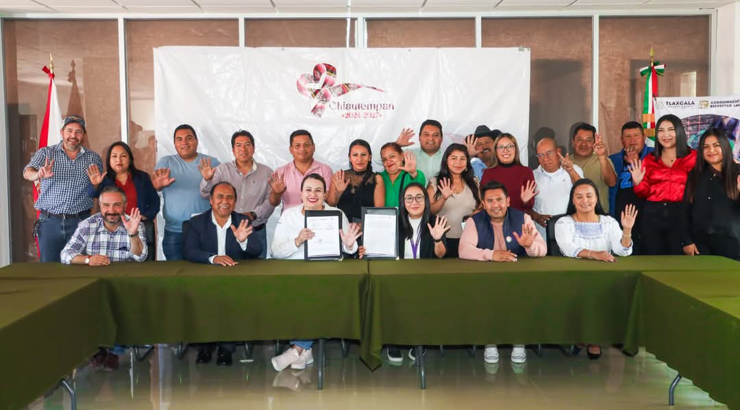 Chiautempan firma convenio para garantizar el trato digno de los animales